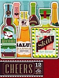 Cheers: 12 Notecards & Envelopes [With 12 Envelopes] (Novelty)