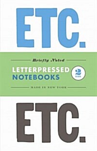 Briefly Noted: Two Letterpressed Notebooks (Paperback)