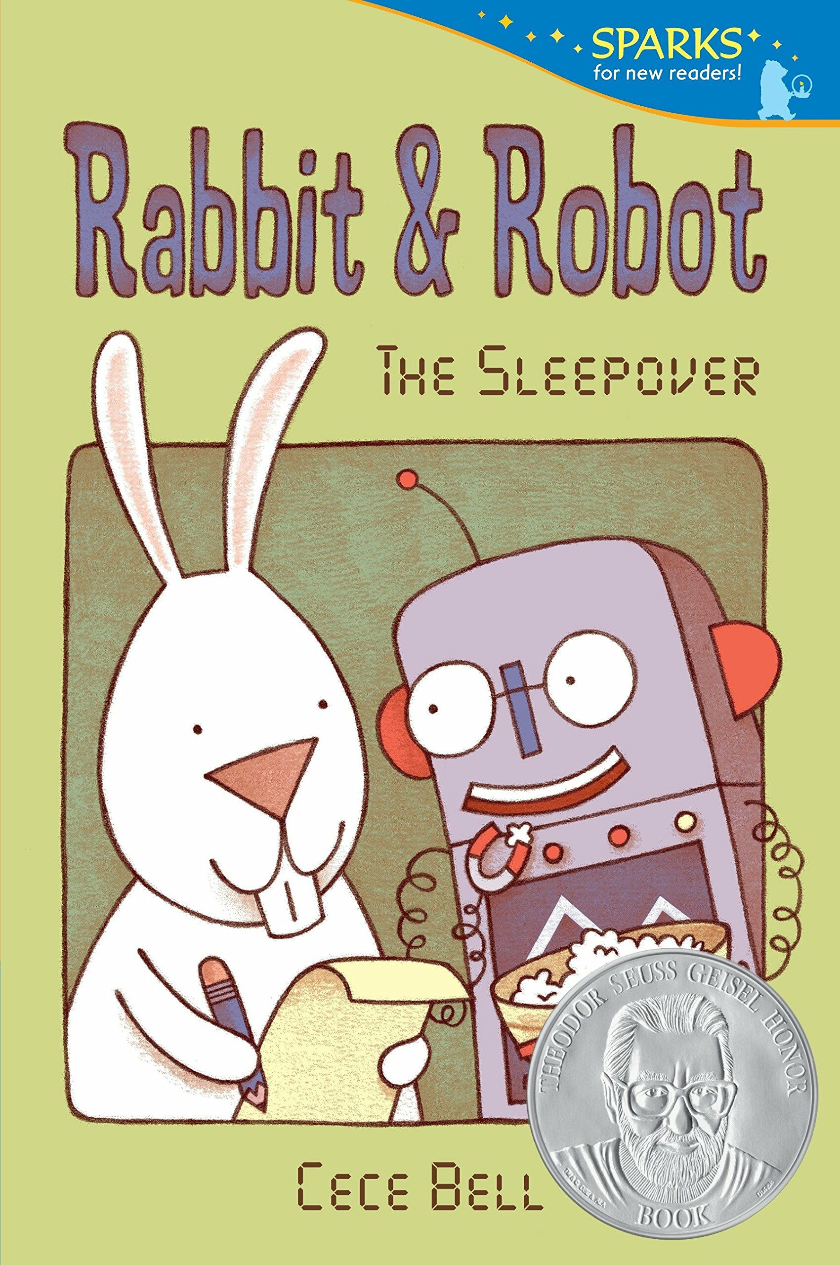 Rabbit and Robot: The Sleepover: Candlewick Sparks (Paperback)