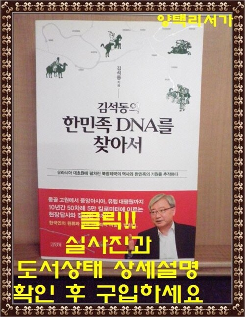 [중고] 김석동의 한민족 DNA를 찾아서