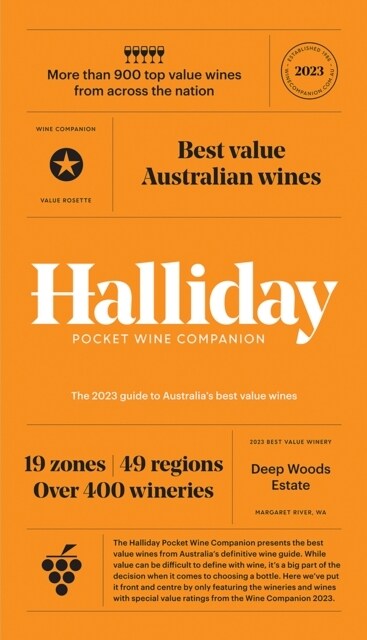 Halliday Pocket Wine Companion 2023 : The 2023 Guide to Australias Best Value Wines (Hardcover)