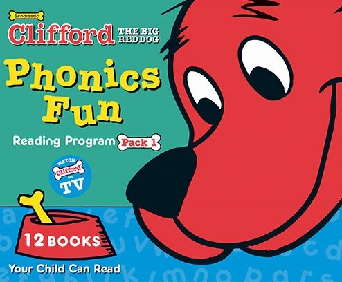 [중고] Clifford Phonics Fun Box Pack #1 (Paperback 12권 + StoryPlus QR)