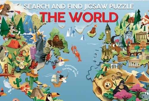 The World: Search and Find Jigsaw Puzzle (Board Book)