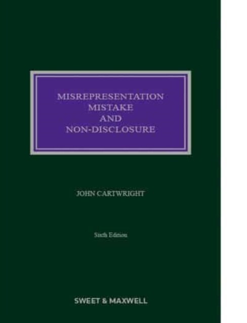 Misrepresentation, Mistake and Non-Disclosure (Hardcover, 6 ed)