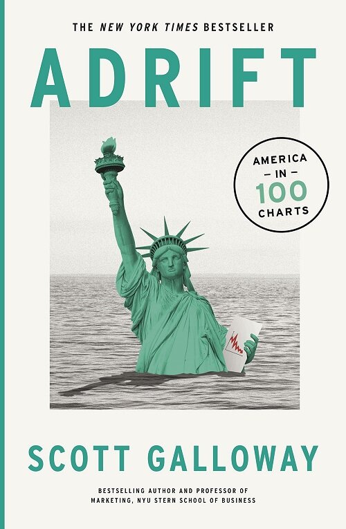 Adrift : 100 Charts that Reveal Why America is on the Brink of Change (Paperback)