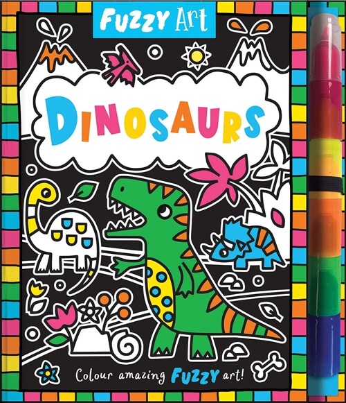 Fuzzy Art Dinosaurs (Hardcover)