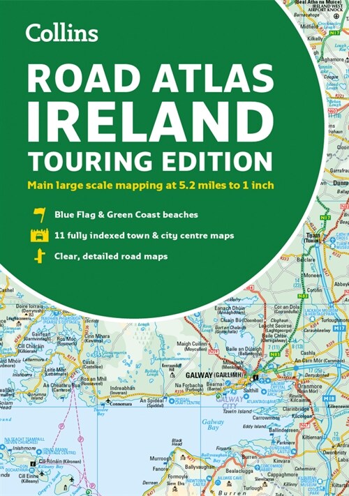 Road Atlas Ireland : Touring Edition A4 Paperback (Paperback)