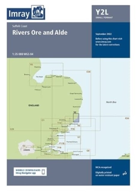 Laminated Imray Chart Y2 : Rivers Ore and Alde (Sheet Map, flat, New ed)