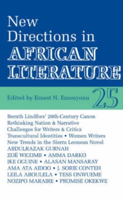 ALT 25 New Directions in African Literature (Paperback)