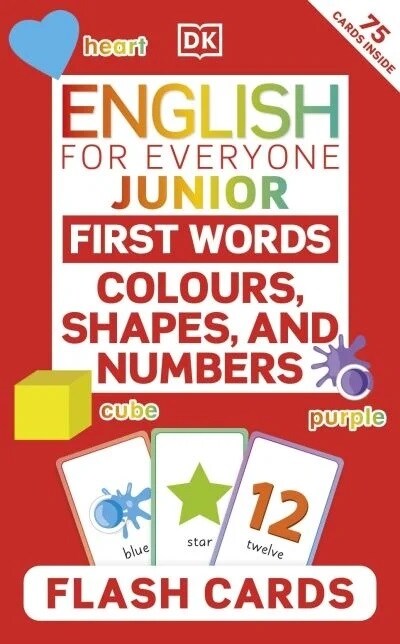 English for Everyone Junior First Words Colours, Shapes, and Numbers Flash Cards (Cards)