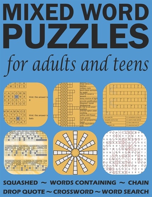 Mixed Word Puzzles for Adults And Teens: Fun and Vocabulary for Language Lovers (Paperback)