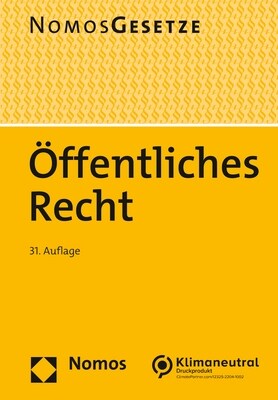 Offentliches Recht: Textsammlung - Rechtsstand: 22. August 2022 (Bgbl. I Nr. 30) (Paperback, 31)