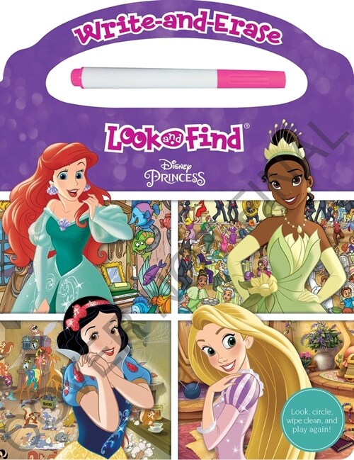 Disney Princess: Write-And-Erase Look and Find (Board Books)
