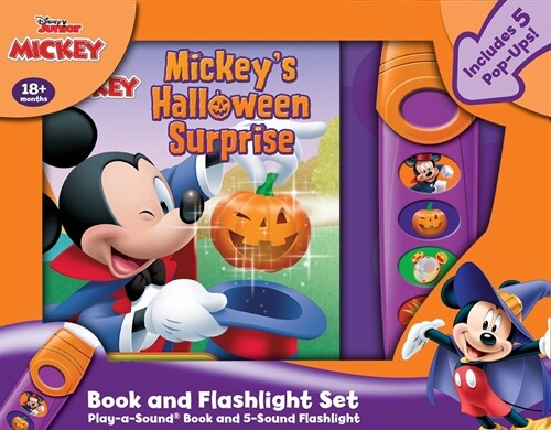 Disney Junior Mickey Mouse Clubhouse: Mickeys Halloween Surprise Book and 5-Sound Flashlight Set: Book and Flashlight Set (Other)