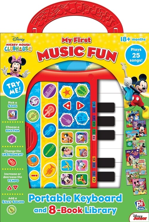 Disney Junior Mickey Mouse Clubhouse: My First Music Fun Portable Keyboard and 8-Book Library Sound Book Set: Portable Keyboard and 8-Book Library (Other)