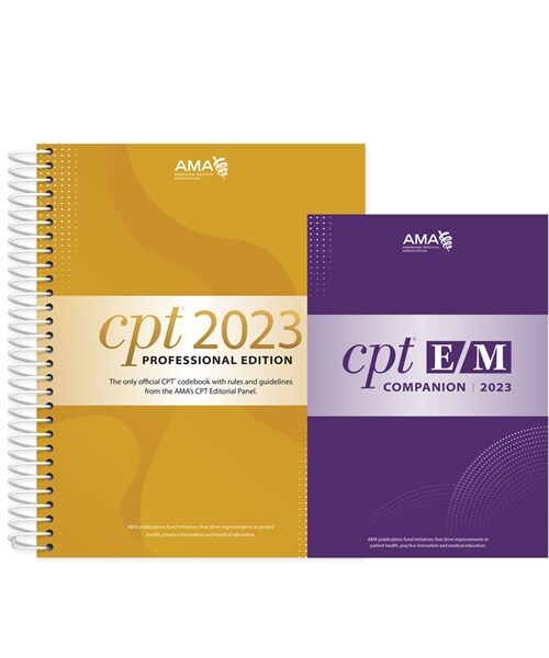 CPT Professional 2023 and E/M Companion 2023 Bundle (Spiral)