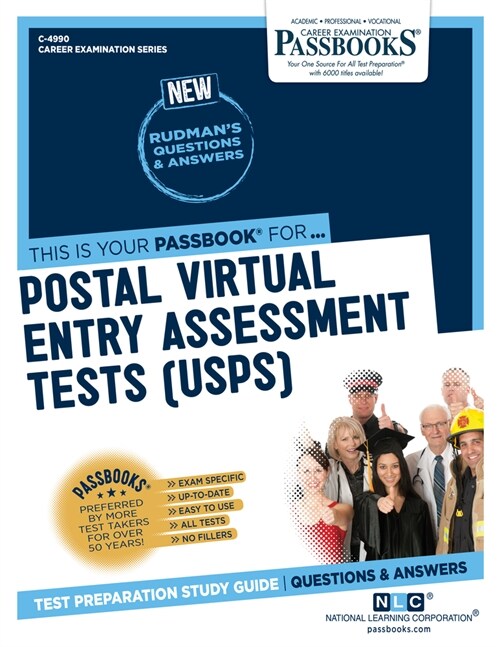 Postal Virtual Entry Assessment Tests (Usps): Passbooks Study Guide Volume 4990 (Paperback)
