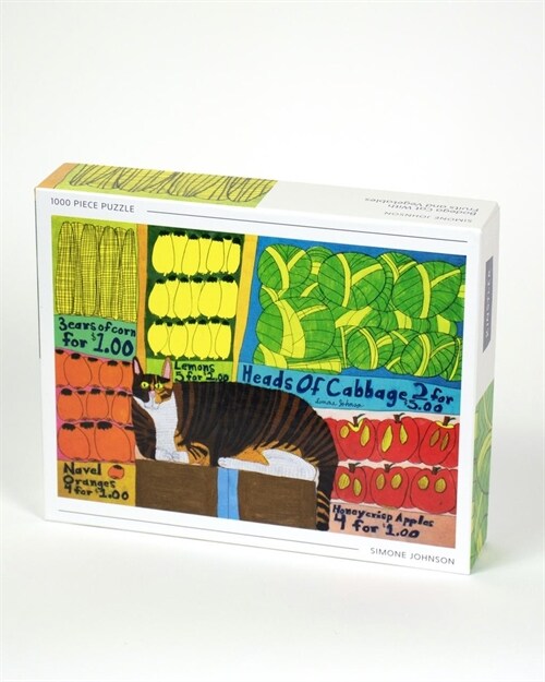 Bodega Cat with Fruits and Vegetables: Simone Johnson 1000 Piece Puzzle (Other)