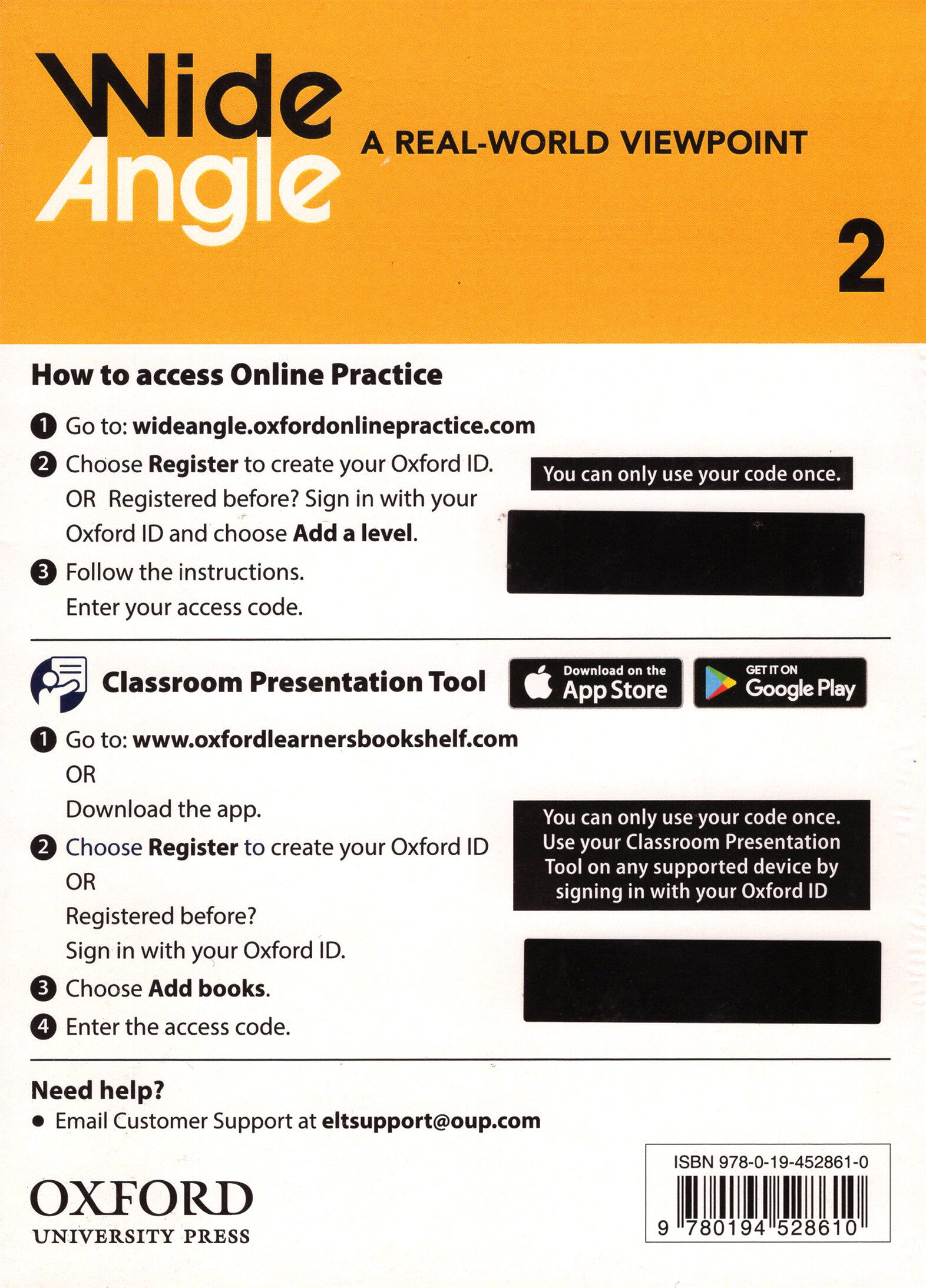Wide Angle 2 : Teachers Resource Center Access Card