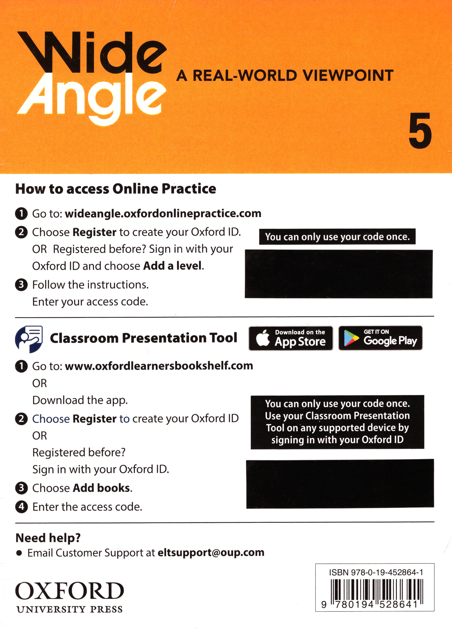 Wide Angle 5 : Teachers Resource Center Access Card