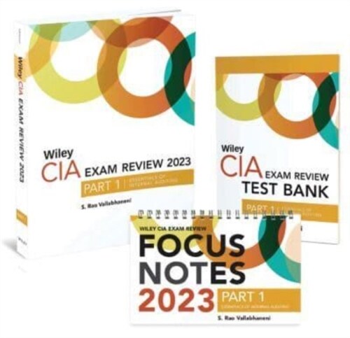 Wiley CIA 2023 Part 1: Exam Review + Test Bank + Focus Notes, Essentials of Internal Auditing Set (Paperback, 1)
