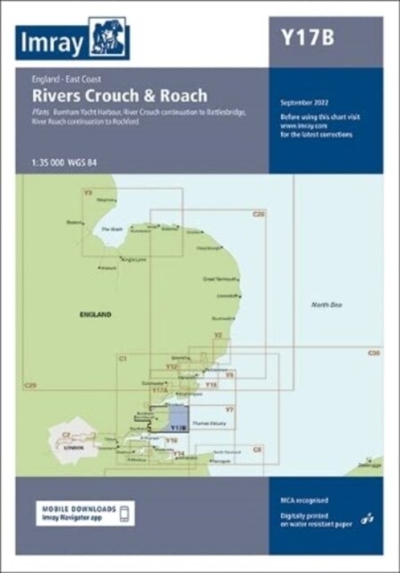 Y17B : The Rivers Crouch and Roach (Sheet Map, folded)
