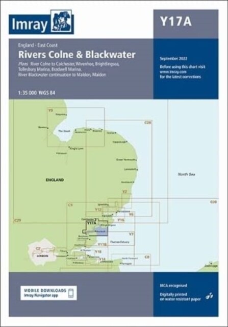 Y17A : The Rivers Colne and Blackwater (Sheet Map, folded)