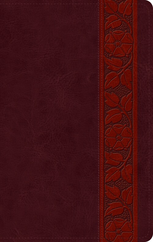 ESV Large Print Personal Size Bible (Trutone, Mahogany, Trellis Design) (Imitation Leather)