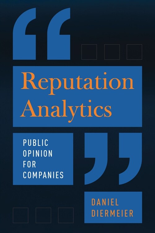Reputation Analytics: Public Opinion for Companies (Hardcover)