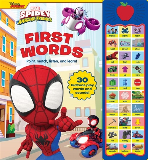 Disney Junior Marvel Spidey and His Amazing Friends: First Words Sound Book (Hardcover)
