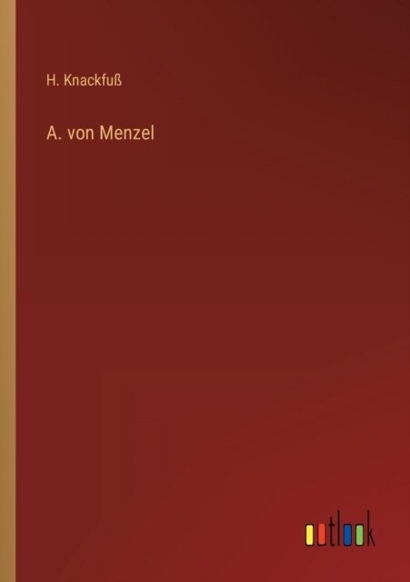 A. von Menzel (Paperback)