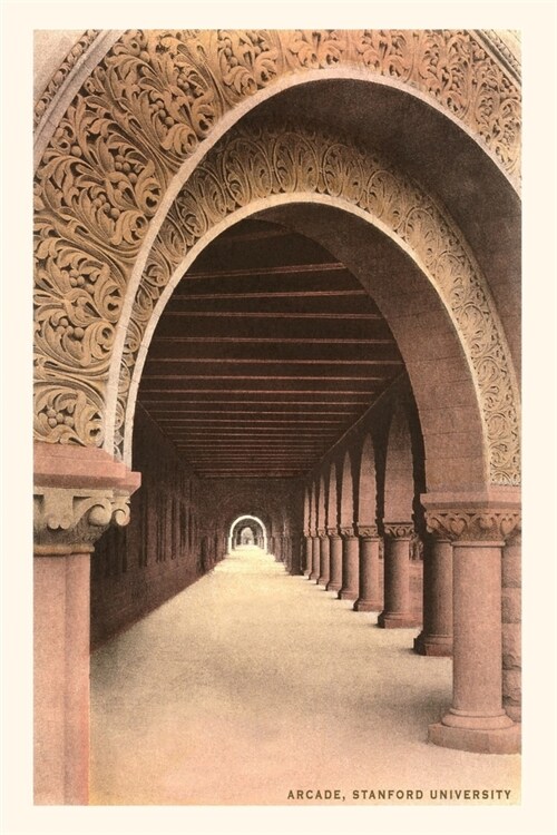 Vintage Journal Romanesque Colonnade, Stanford, California (Paperback)