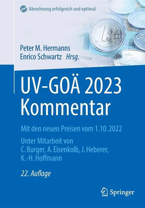 Uv-Go?2023 Kommentar: Mit Den Neuen Preisen Vom 1.10.2022 (Paperback, 22, 22., Vollst. Ub)