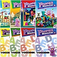 [세트] Phonics Monster 1~4권 (Student Book 4권+Workbook 4권)