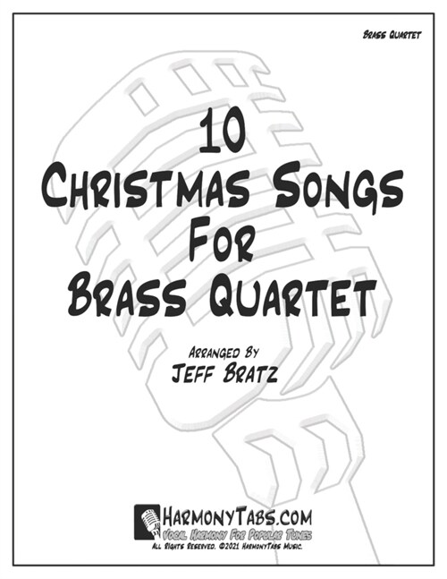 10 Christmas Songs For Brass Quartet (Paperback)