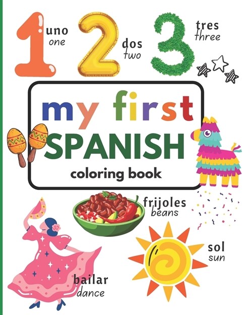 My First Spanish Coloring Book (Paperback)