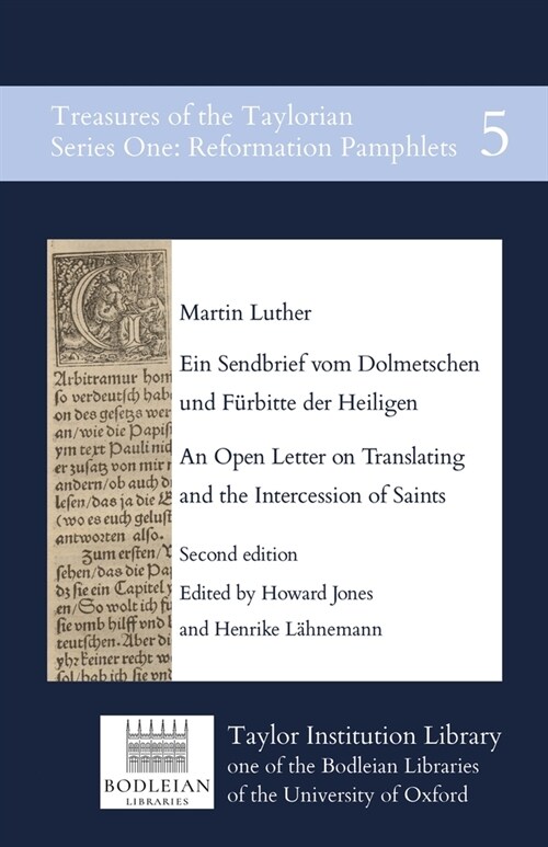 Ein Sendbrief vom Dolmetschen und F?bitte der Heiligen / An Open Letter on Translating and the Intercession of Saints (Paperback)