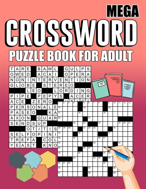 Crossword puzzle for adult: Entertain your mind with this crossword puzzle book (Paperback)