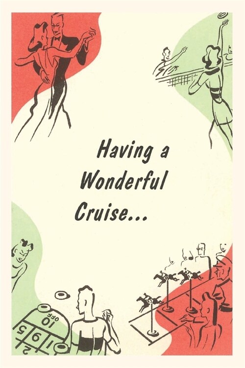 Vintage Journal Different Cruise Scenes Travel Poster (Paperback)