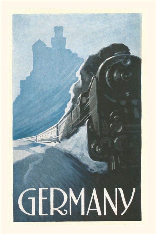 Vintage Journal Train by Rhine Castle, Germany (Paperback)