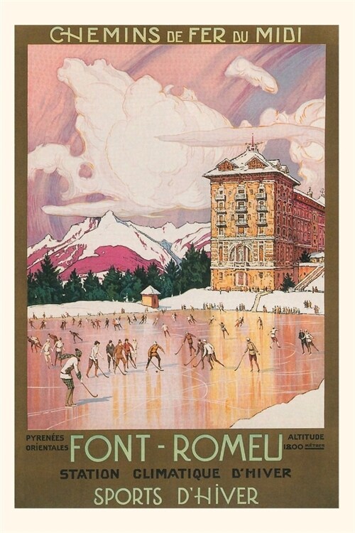 Vintage Journal Font-Romeu, France Travel Poster (Paperback)
