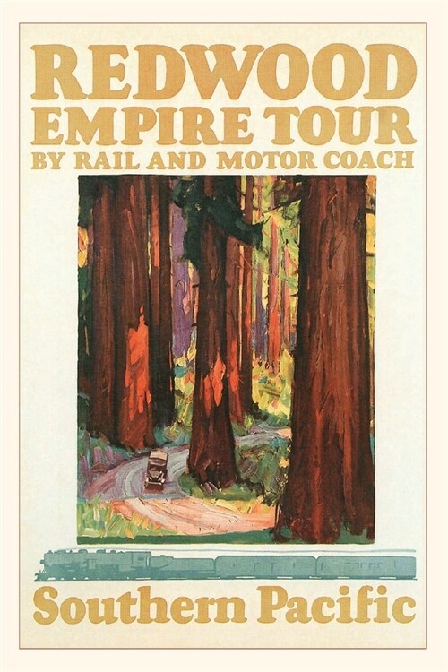 Vintage Journal the Redwood Empire Travel Poster (Paperback)