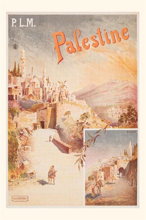 Vintage Journal Palestine Travel Poster (Paperback)