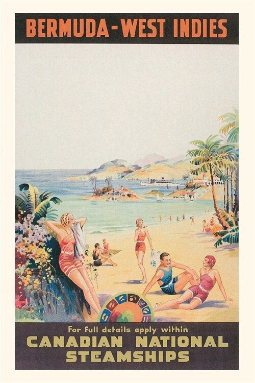 Vintage Journal Bermuda-West Indies Travel Poster (Paperback)
