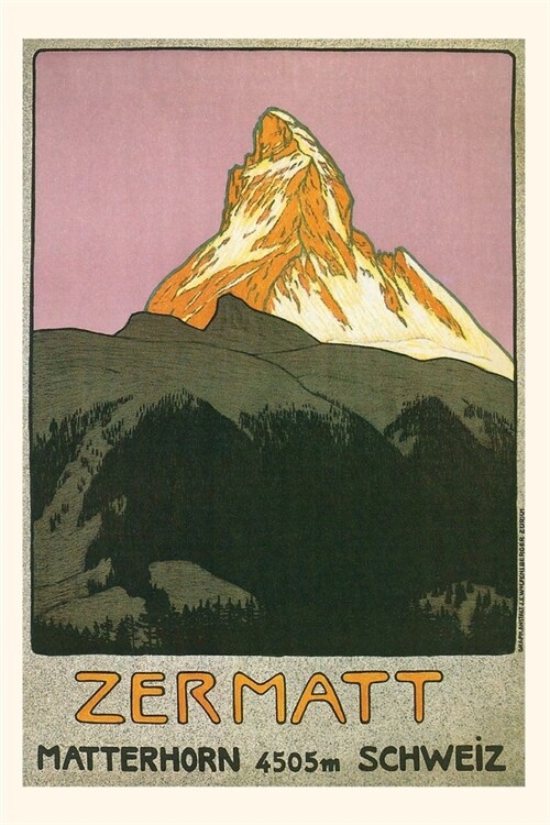 Vintage Journal Zermatt, Matterhorn, Switzerland (Paperback)