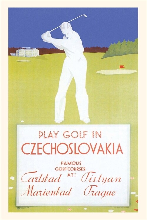 Vintage Journal Golfing in Czechoslovakia (Paperback)