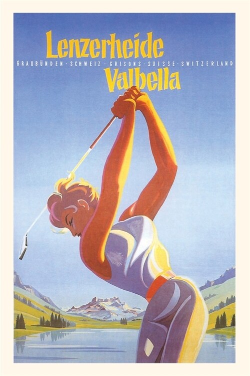 Vintage Journal Golfing in Switzerland (Paperback)
