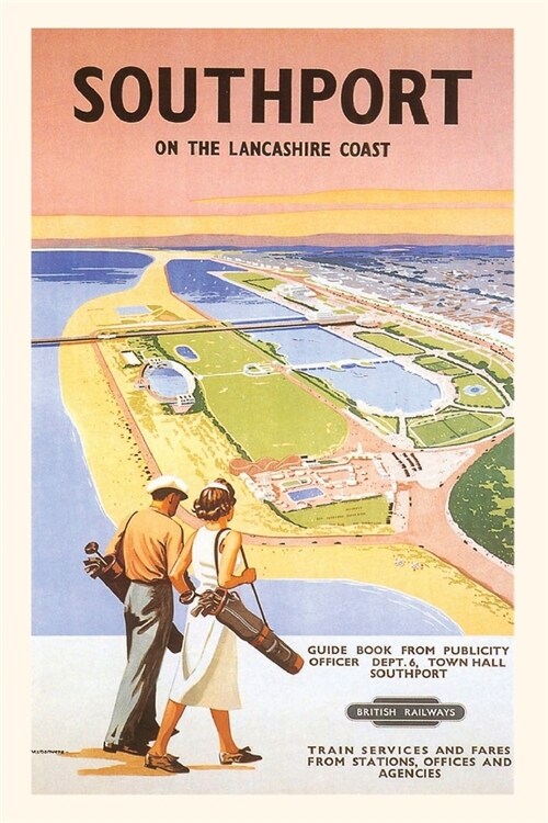 Vintage Journal Southport Travel Poster (Paperback)