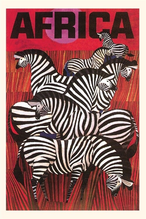 Vintage Journal Africa, Zebras Poster (Paperback)