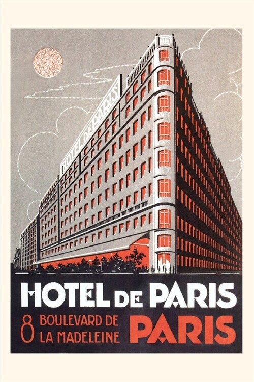 Vintage Journal Hotel de Paris (Paperback)